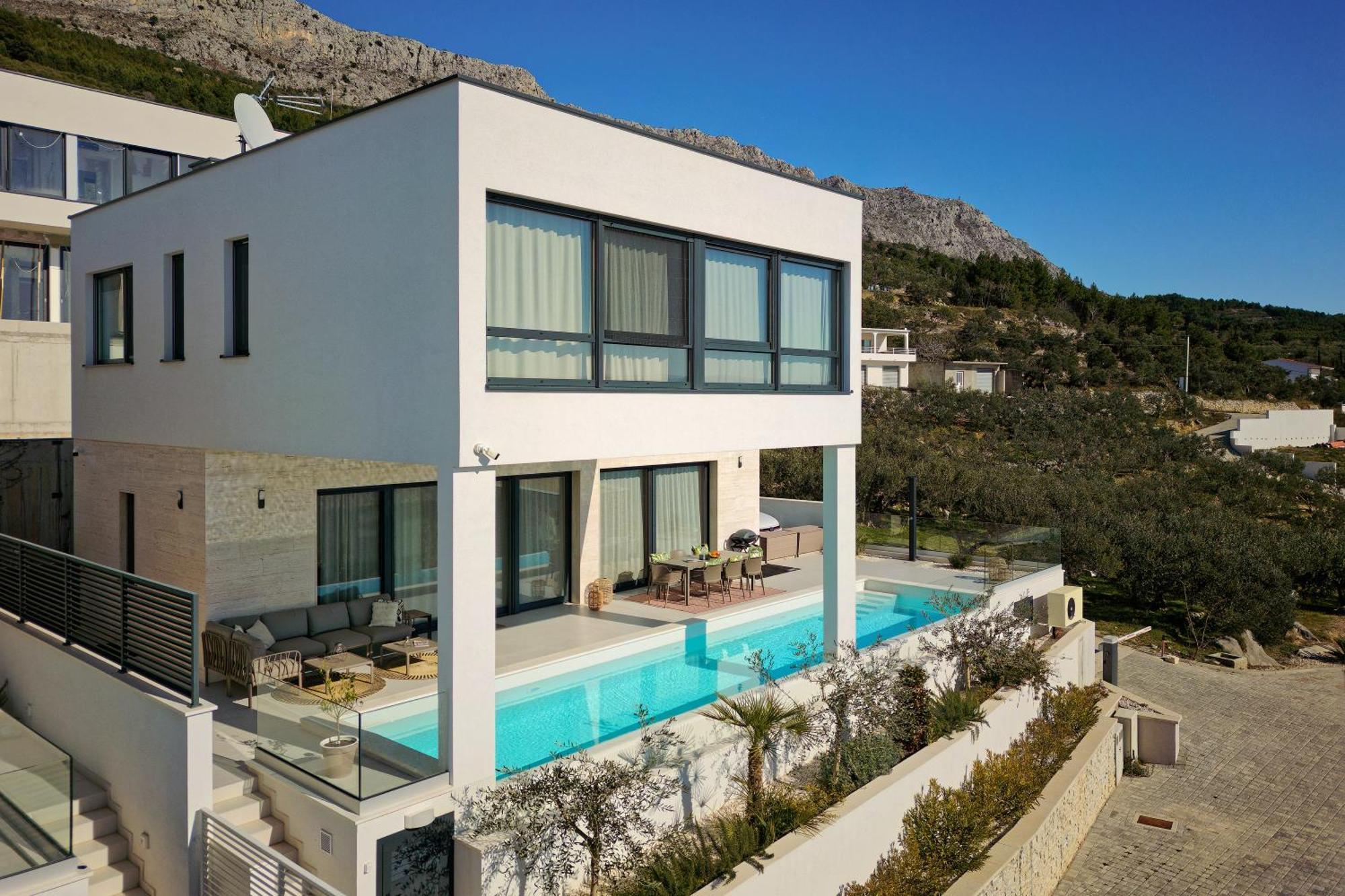 Villa Askana, 3 Bedrooms, 4 Baths, Infinity Pool, Whirlpool, Sea View, Outdoor Kitchen Jesenice  Exteriér fotografie