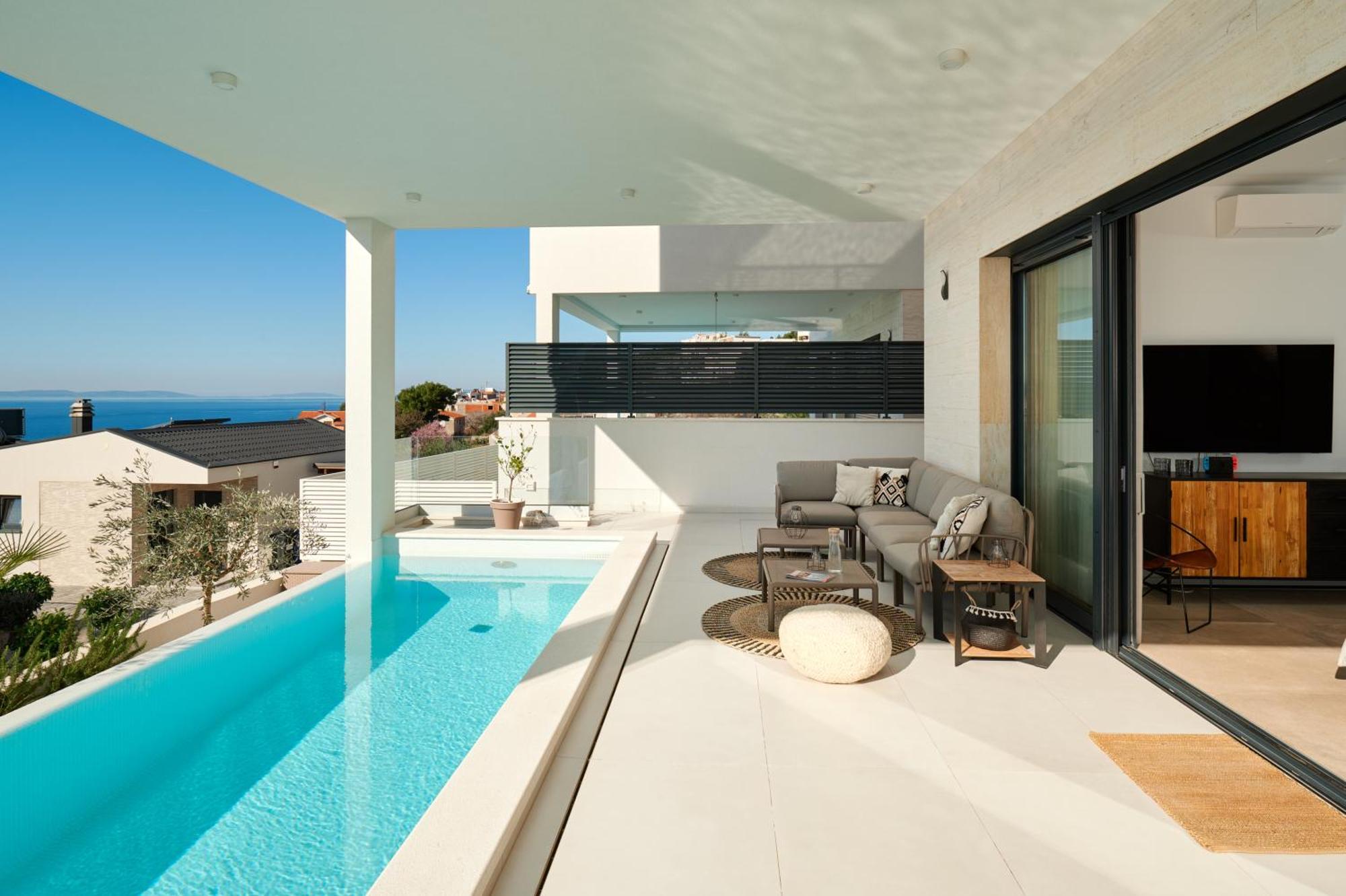 Villa Askana, 3 Bedrooms, 4 Baths, Infinity Pool, Whirlpool, Sea View, Outdoor Kitchen Jesenice  Exteriér fotografie